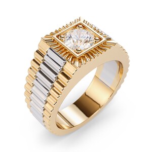 18k gold rolex ring