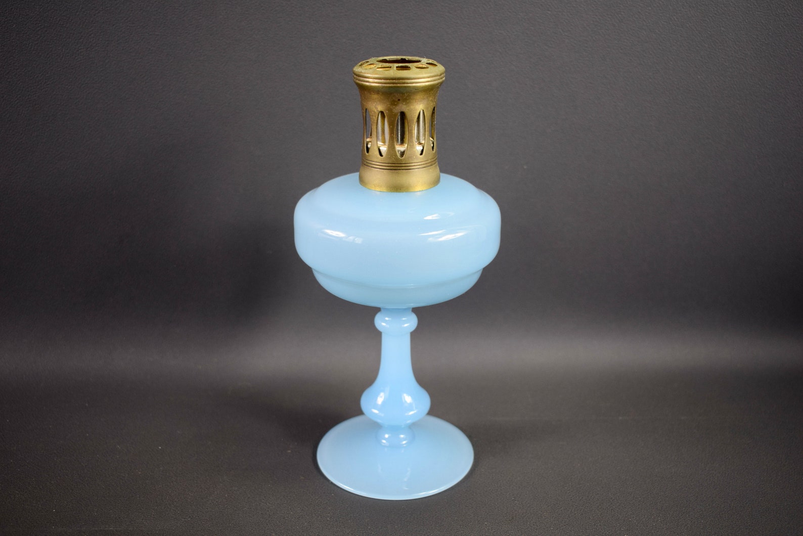 Vintage Français Lampe Berger bleu Vallerysthal Opaline parfum Etsy