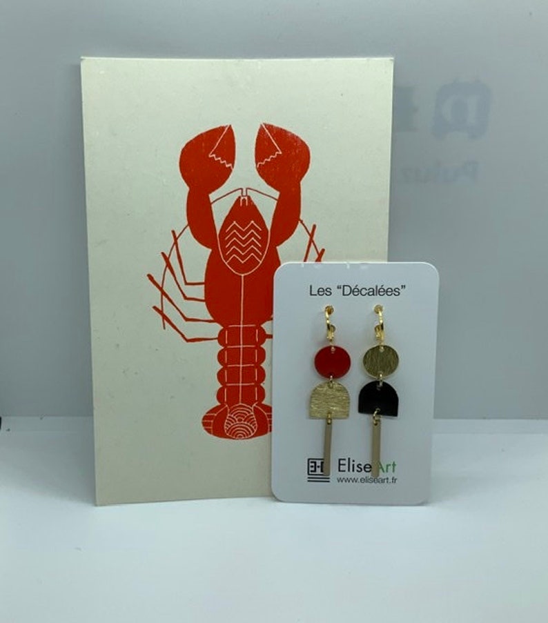 Earrings with sequins