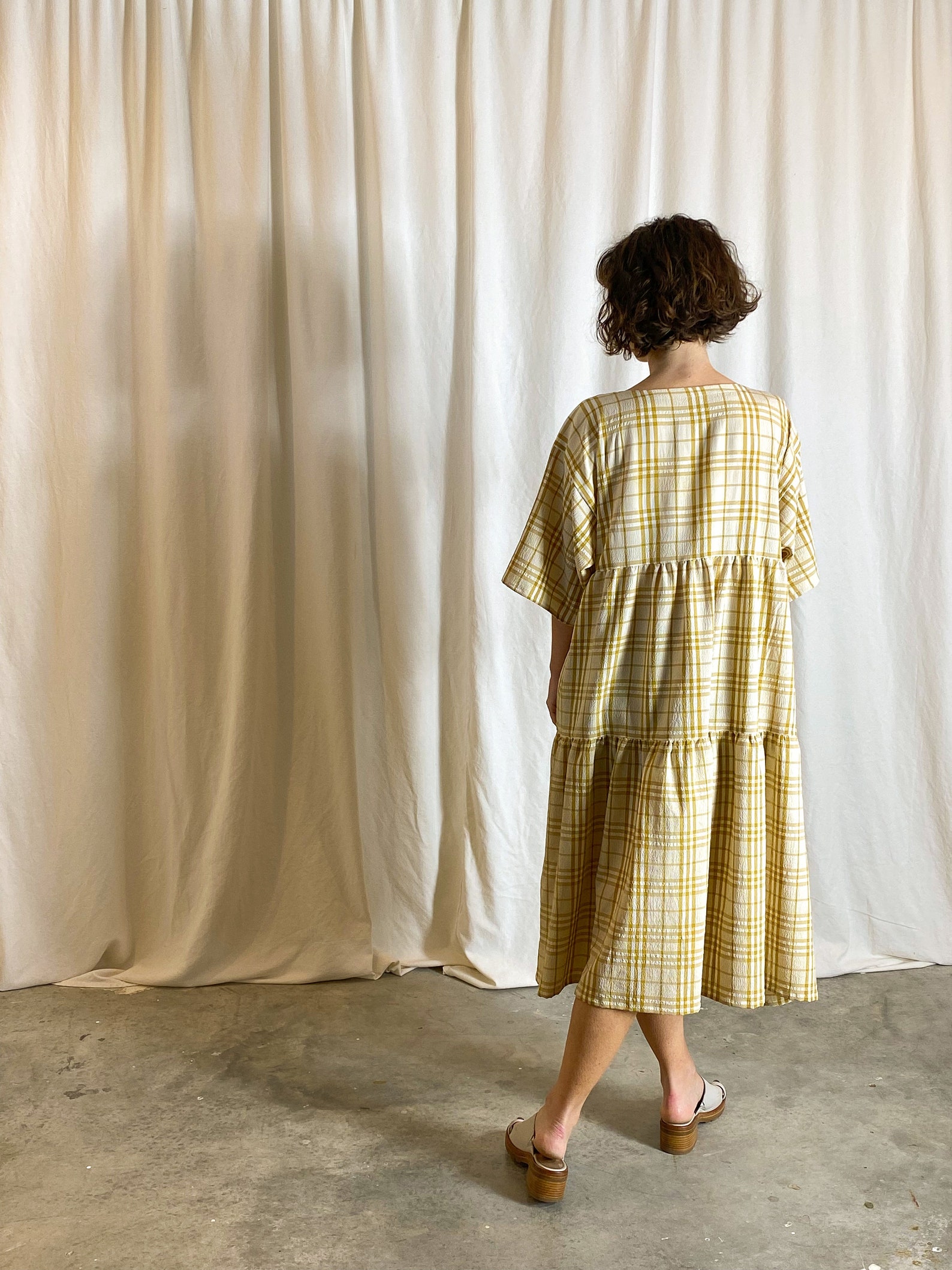 Gathered Skirt Wrap Dress Sewing Pattern | Etsy