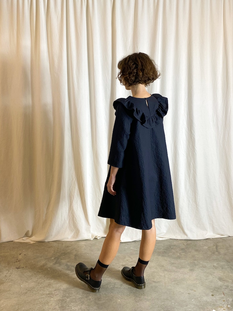 Ruffle Collar Dress / Top Sewing Pattern | Etsy