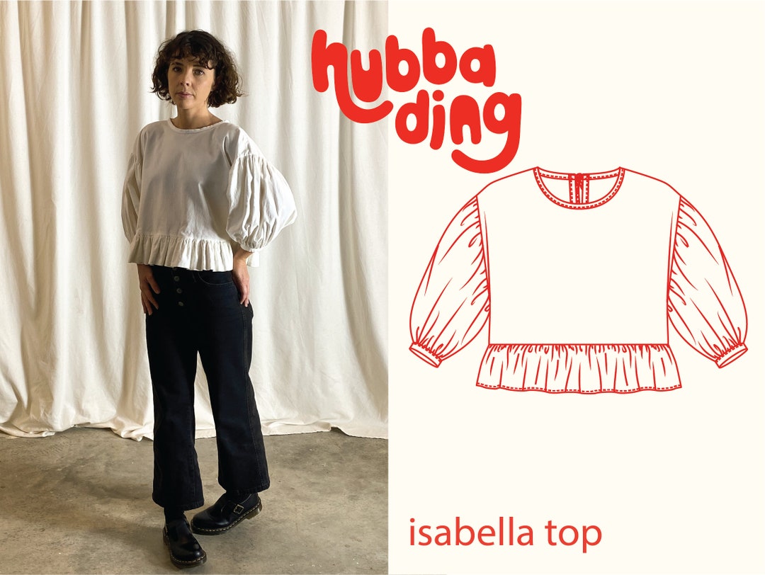 Isabella Top Sewing Pattern - Etsy UK