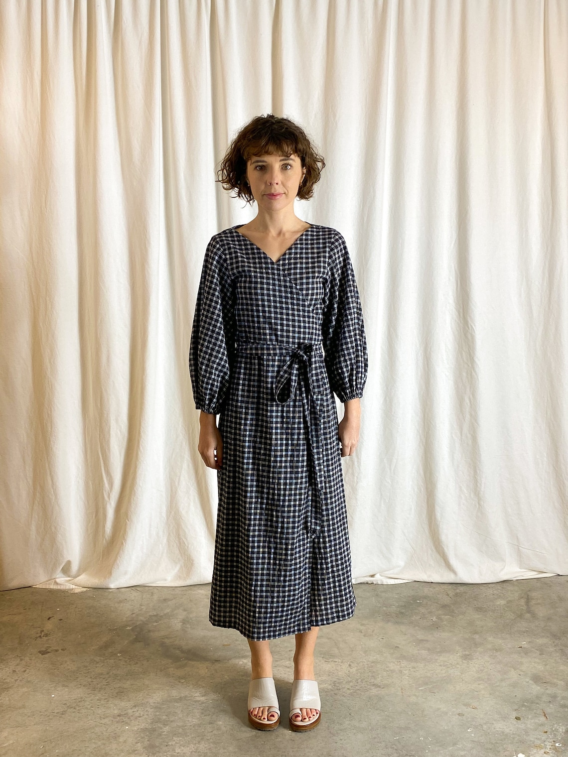 Puff Sleeve Wrap Dress Sewing Pattern - Etsy