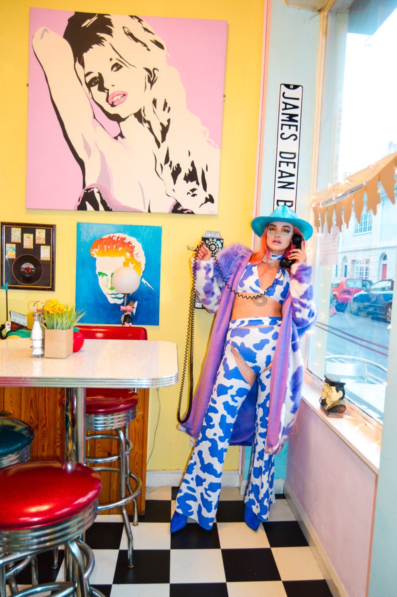 Ride \u2018Em Lilac Chaps and Hot-pants