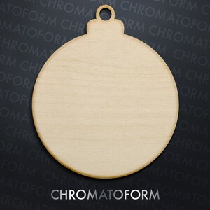 Blank Wood Christmas Ornament - Laser cut