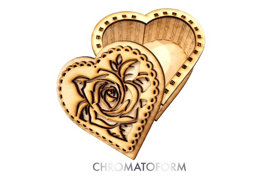 Personalized Heart Shaped Jewelry Box Valentines Day Love Gift Box Be My Valentine!! Handcrafted Keepsake Laser Engraved Wooden Ring Box
