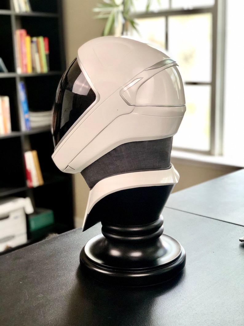 SpaceX Dragon Inspired Helmet Wearable With Helmet Stand