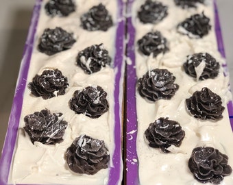 Wholesale soap by the loaf, customized made to order soaps. WInter Soap loaf samples, wholesale soap orders
