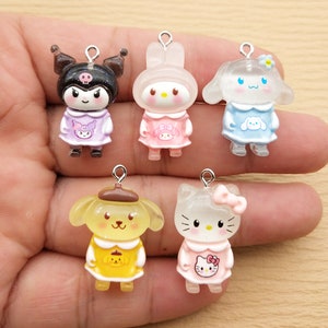 10PCS, Resin Cartoon Charm Enamel Charm Bracelet Charm Necklace Charm Earring Pendant DIY Jewelry Accessories