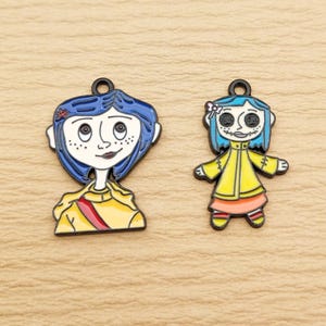 10pcs, Cartoon Anime Charm Enamel Charm Bracelet Charm Necklace Charm Earring Pendant DIY Jewelry Accessories Alloy Metal Black Plated