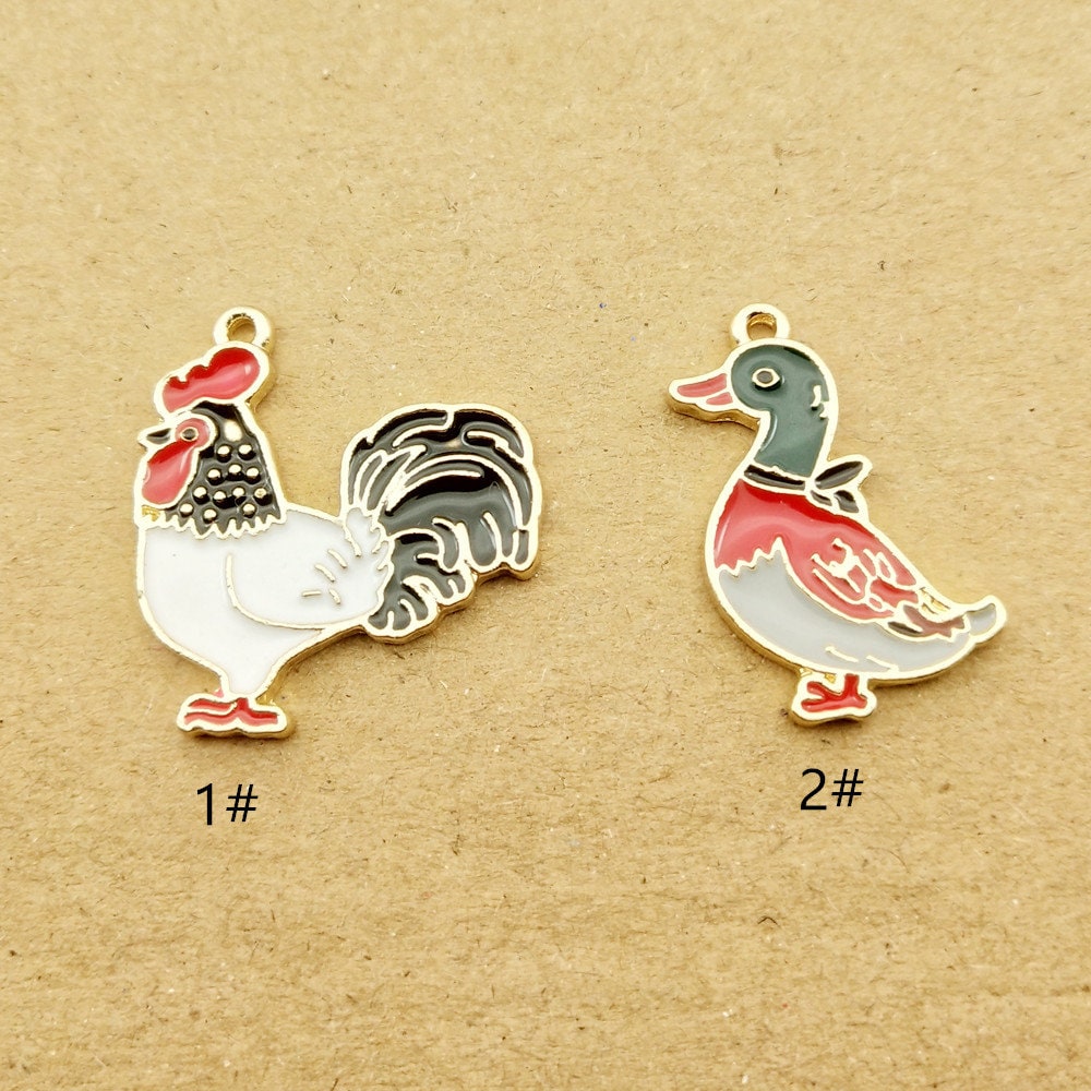 GNOCE 925 Sterling Silver Duck Charm – Rose Gold Plated With Amethyst, Animal Charm For Bracelets, Jewelry Gift - View #6