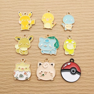 10/18 pièces, breloque dessin animé, breloque émail, breloque bracelet, breloque collier, boucle d&#39;oreille pendentif, breloque bricolage, plaqué or, accessoires de bijoux