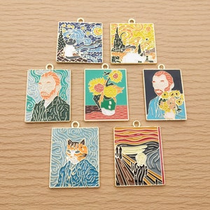 10pcs 22x30mm Cartoon Enamel Witch Charms Pendants for Jewelry Making Women  Cute Drop Earrings Necklaces DIY Crafts Accessories