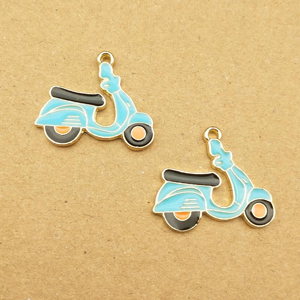10PCS 2224mm Battery Car Charm Enamel Charm Bracelet | Etsy