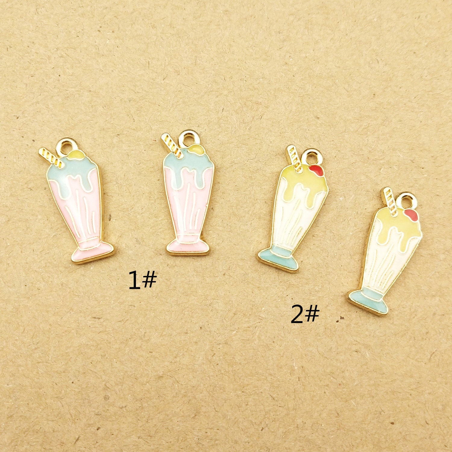 10PCS 821MM Enamel Drinks Charms Jewelry Pendants Diy Jewelry Etsy