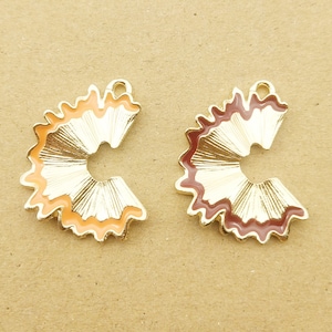 10PCS, Enamel Charm, Pencil Fragment Charm, Geometric Charm, Earring Charm, Jewelry Pendant, Craft Supplies, DIY Findings