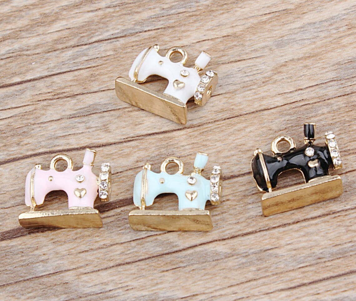 Sewing Machine Charms 10PCS 1416mm Enamel Charm Bracelet Etsy
