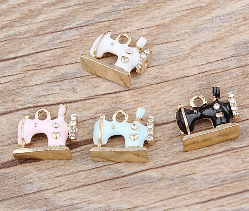 Sewing Machine Charms 10PCS 1416mm Enamel Charm Bracelet | Etsy