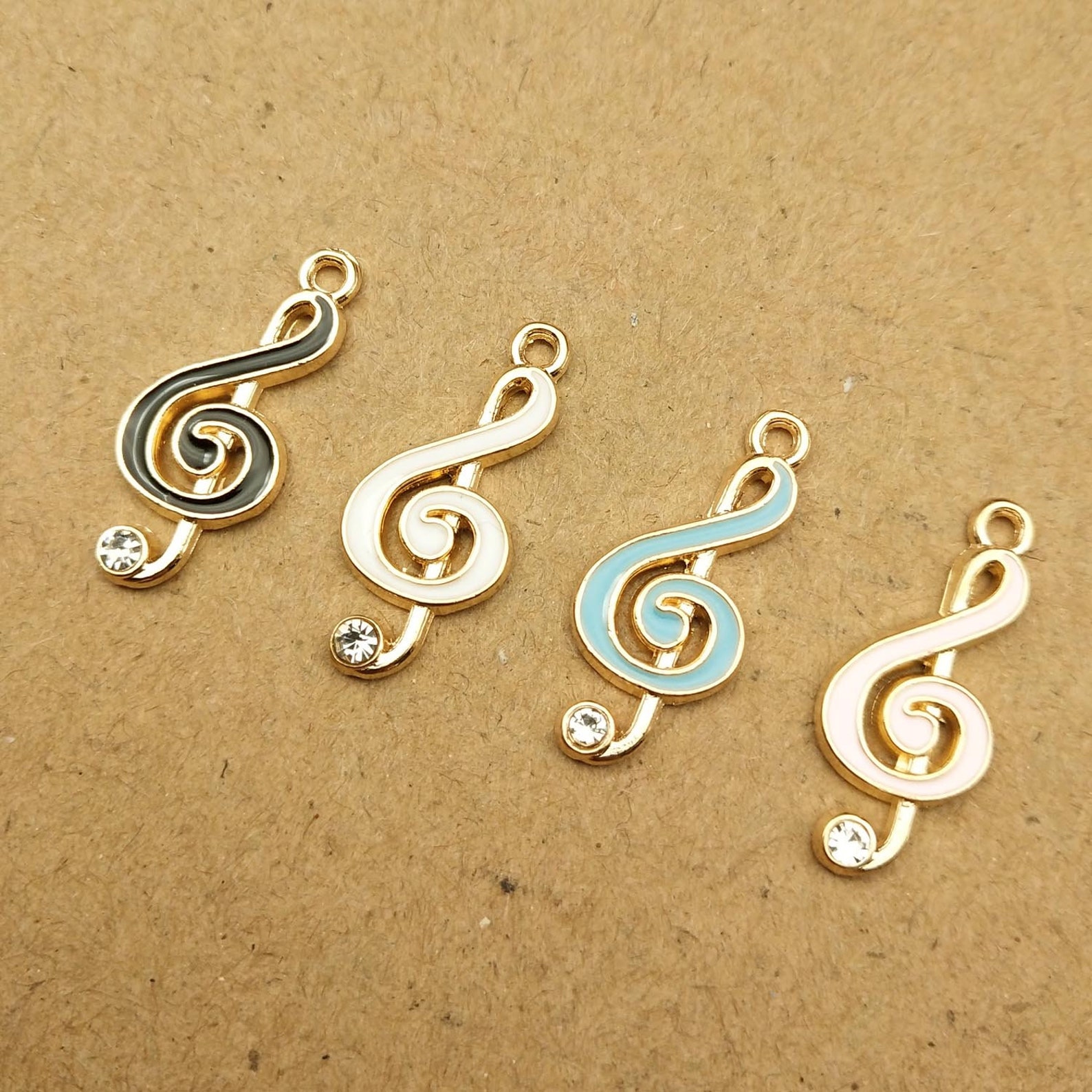 10PCS 922mm Music Note Charm Enamel Charms Bracelet Etsy