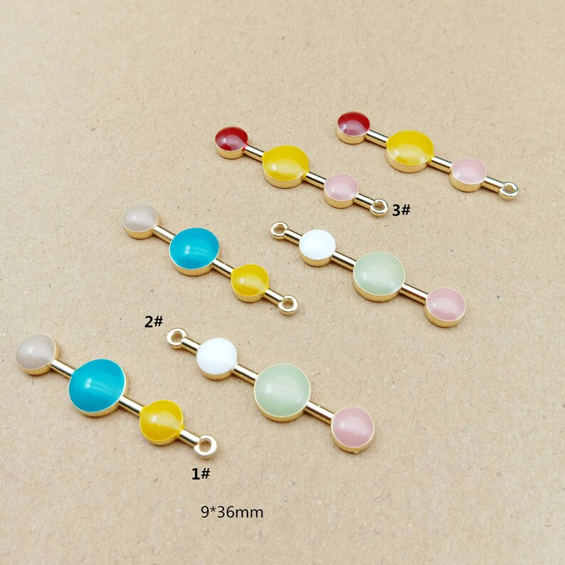 10PCS 936MM Bar Charms Enamel Pendants Diy Jewelry Etsy