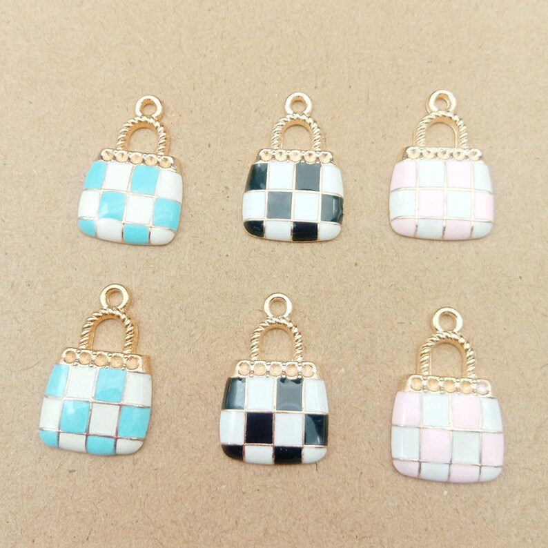 Handbag Charms 10PCS 2123MM Enamel Charms Purse Charms Etsy