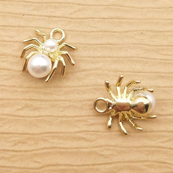 Wholesale Linked Fashion Jewelry Accessories Zircon Spider Pearl