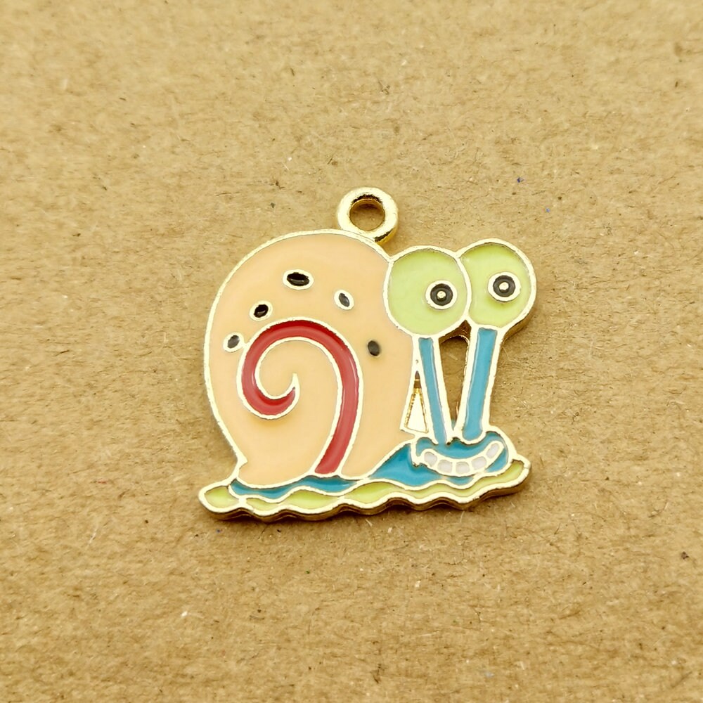 10PCS 1820MM Enamel Charm Cartoon Charm Snail Charm Etsy