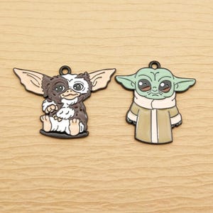 10pcs, Cartoon Charm Bracelet Charm Necklace Pendant Earring Charm Jewelry Accessories Diy Craft Supplies Alloy Metal Black Plated