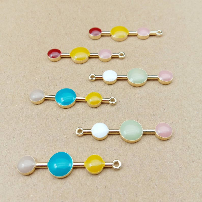 10PCS 936MM Bar Charms Enamel Pendants Diy Jewelry Etsy