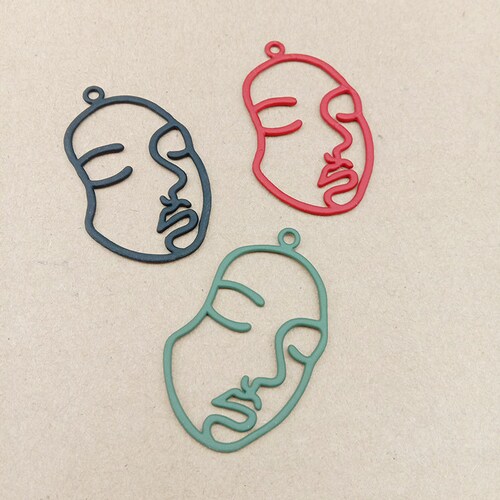 6PCS Raw Brass Charms Big Size EYE Shaped Earring Etsy