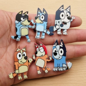 10/12 pezzi acrilico anime cartoon cane ciondolo gioielli accessori fai da te forniture artigianali collana ciondolo braccialetto ciondolo orecchino ciondolo