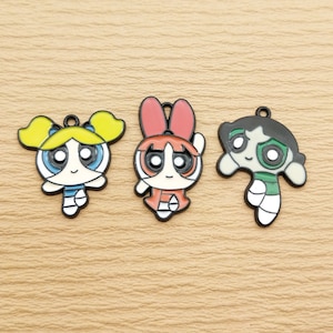 10/12pcs, Anime Cartoon Charm Enamel Charm Bracelet Charm Necklace Charm Earring Pendant DIY Jewelry Accessories Alloy Metal Black Plated