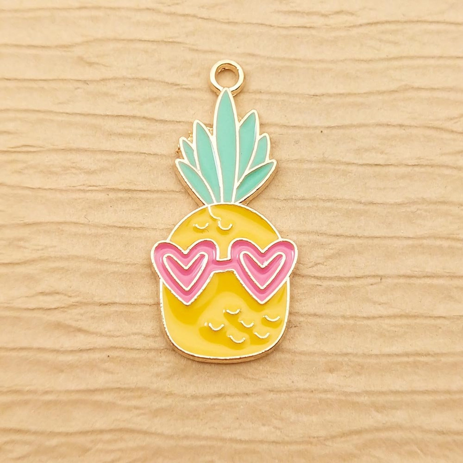 10PCS 1328mm Pineapple Charm Enamel Charm Fruit Charm Etsy