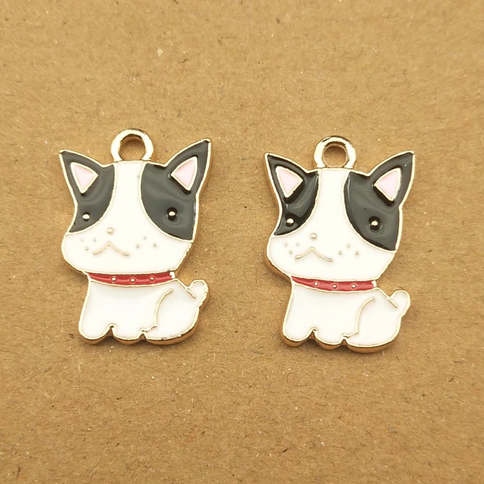 10PCS Dog Charms Enamel Charms Animal Charm Bracelet Etsy