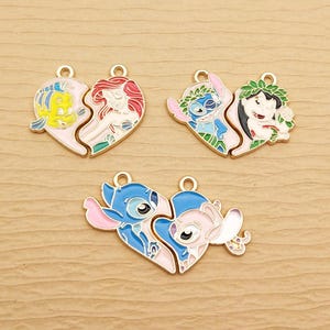 10/12pcs, Anime Cartoon Charm Enamel Charm Bracelet Charm Necklace Charm Earring Pendant DIY Jewelry Accessories Alloy Metal Black Plated