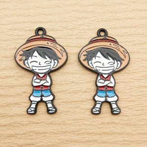 10pcs, Cartoon Charm Anime Charm Enamel Charm Necklace Charm Bracelet Charm Jewelry Supplies DIY Making Black Plated