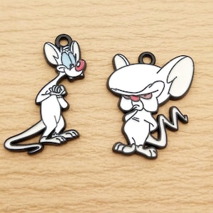 10pcs, Cartoon Anime Charm Enamel Charm Bracelet Charm Necklace Charm Earring Pendant DIY Jewelry Accessories Alloy Metal Black Plated