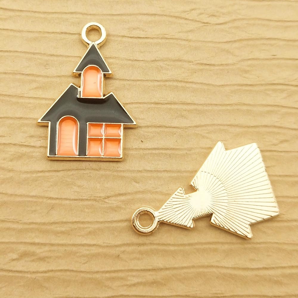 10PCS 1522MM House Charm Enamel Charm Metal Charm Etsy UK
