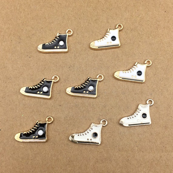 Shoes Charms 10PCS 1015MM Enamel Shoes Charms Enamel Etsy