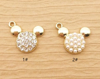 10PCS, 13*15mm, Cartoon Charm, Bracelet Charm, Necklace Charm, Jewelry Supplies, DIY Charms, Earring Pendant, Gold Plated