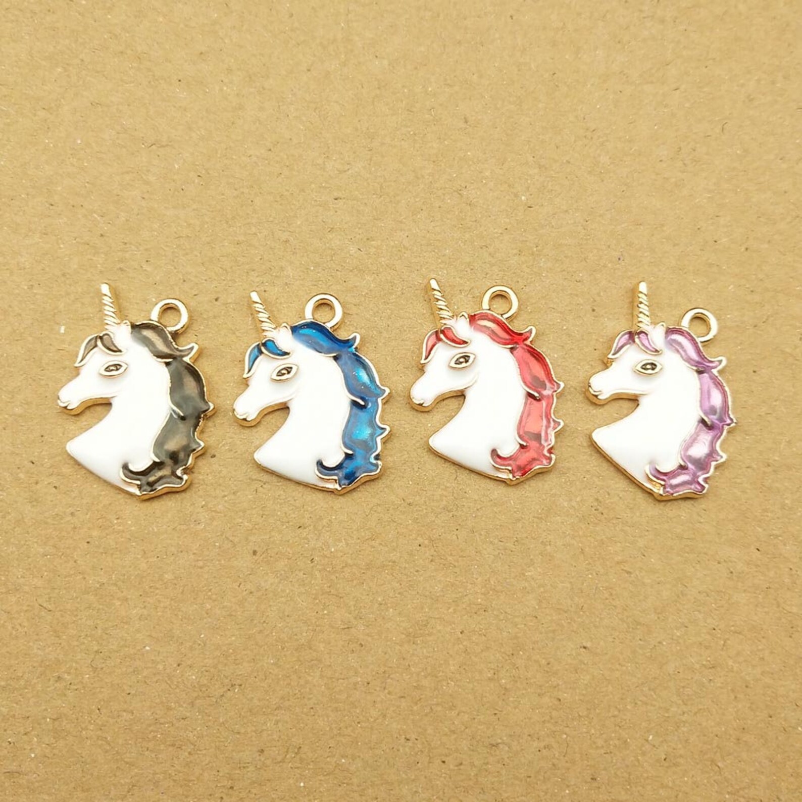 10PCS 1523MM Unicorn Charms Enamel Charm Bracelet Charms Etsy