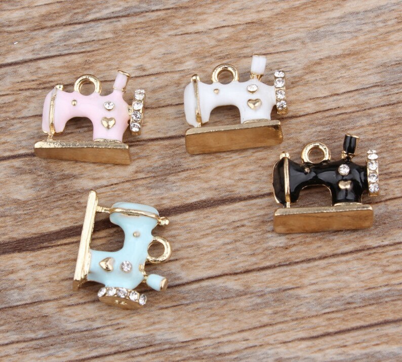 Sewing Machine Charms 10PCS 1416mm Enamel Charm Bracelet Etsy