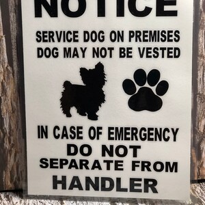 Service Dog Signs / Custom Signs - Etsy