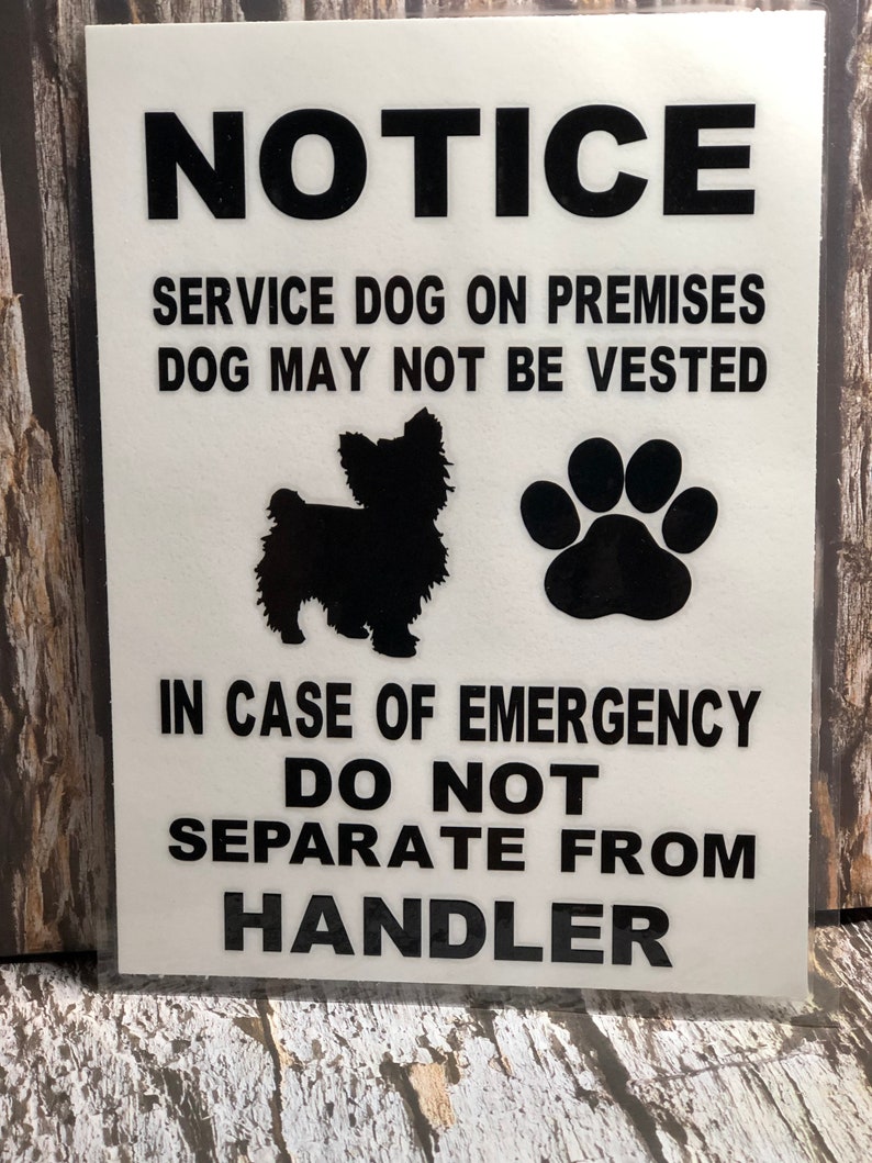 Service Dog Signs / Custom Signs | Etsy