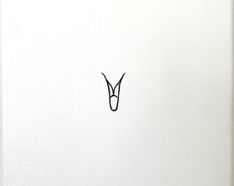 A minimalist depiction of the female body’s intimate form, rendered with subtle lines and refined elegance.