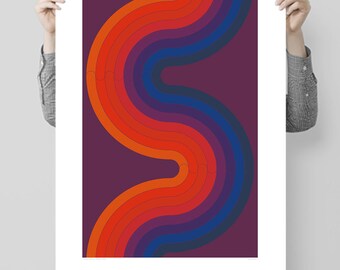 Art Print Poster - Verner Panton : Kurve - 1969