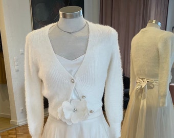 Knitted bolero Ivory