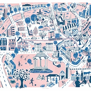Clapham Map Illustration