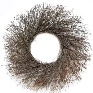 VanCortlandt Farms Natural Dried Handmade Quail Brush Twig Wreath