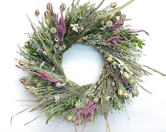 VanCortlandt Farms Natural Dried Flower Handmade Garden Euphoria Wreath